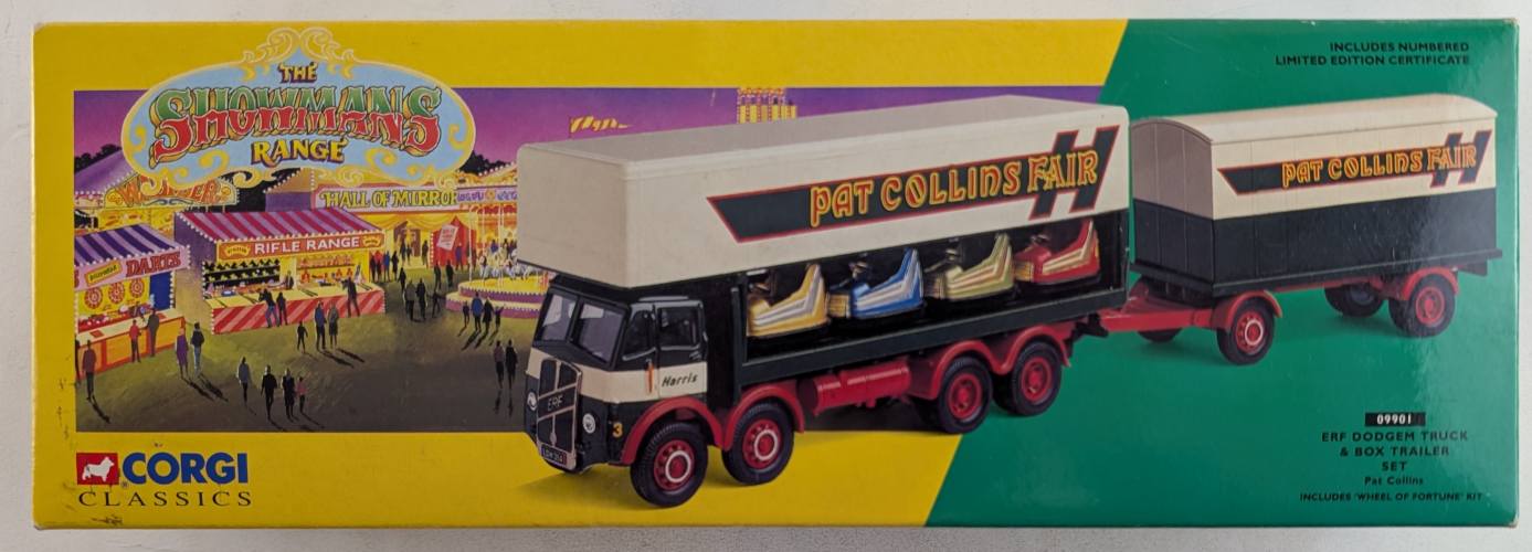 CORGI  09901 ERF DODGEM TRUCK   BOX TRAILER SET