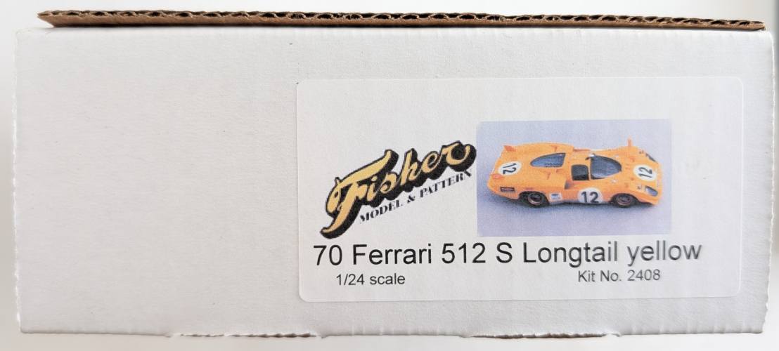 FISHER MODEL 1/24 2408 70 FERRARI 512 S LONGTAIL YELLOW