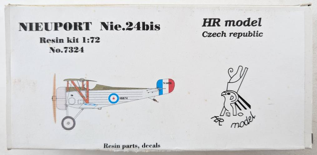HR MODEL 1/72 7234 NIEUPORT NIE.24BIS
