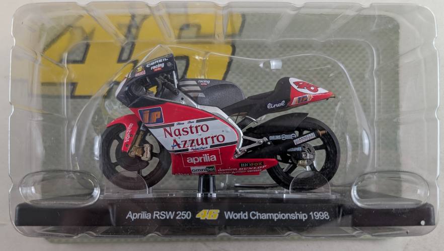 UNKNOWN MAKE 1/18 APRILIA RSW 250 WORLD CHAMPIONSHIP 1998 - VALENTINO ROSSI
