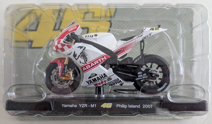 UNKNOWN MAKE 1/18 YAMAHA YZR-M1 PHILIP ISLAND 2007 - VALENTINO ROSSI