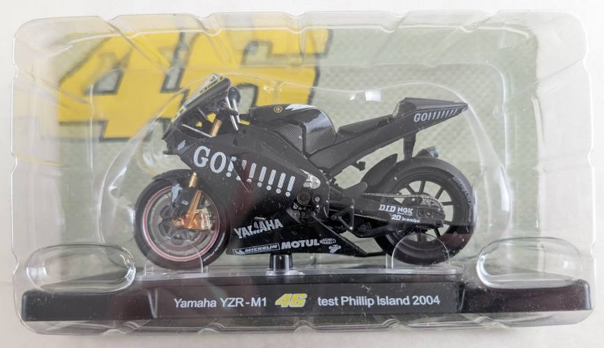 UNKNOWN MAKE 1/18 YAMAHA YZR-M1 TEST ISLAND 2004 - VALENTINO ROSSI