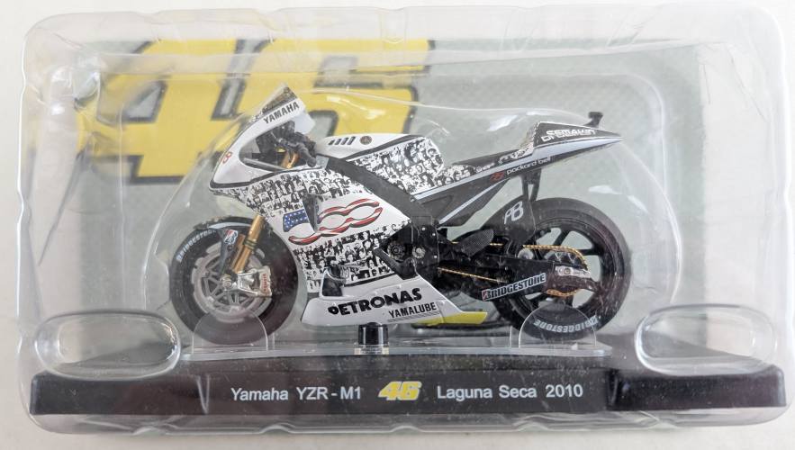 UNKNOWN MAKE 1/18 YAMAHA YZR/M1 LAGUNA SECA 2010 - VALENTINO ROSSI