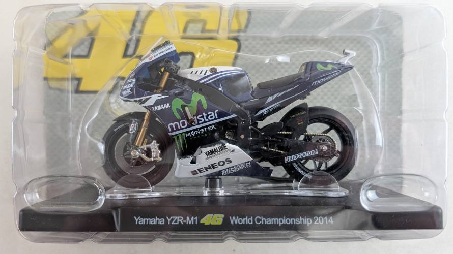 UNKNOWN MAKE 1/18 YAMAHA YZR-M1 WORLD CHAMPIONSHIP 2014 - VALENTINO ROSSI