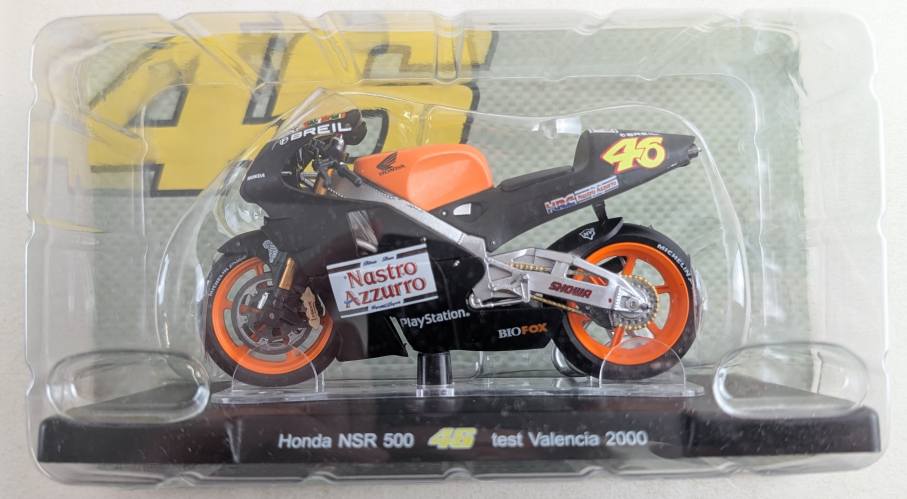 UNKNOWN MAKE 1/18 HONDA NSR 500 TEST VALENCIA 2000 - VALENTINO ROSSI