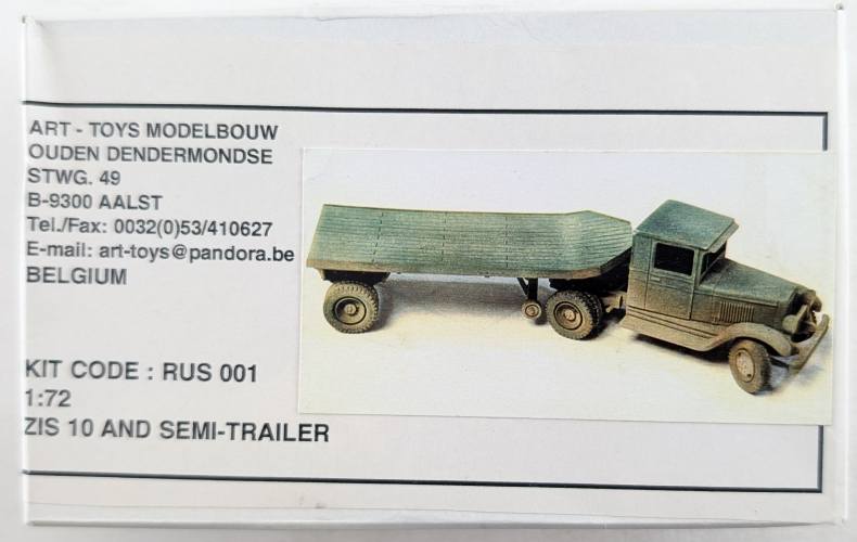 ART MODEL 1/72 001 ZIS 10 AND SEMI TRAILER