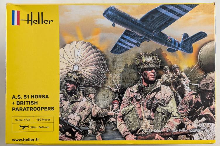 HELLER 1/72 30313 A.S. 51 HORSA   BRITISH PARATROOPERS