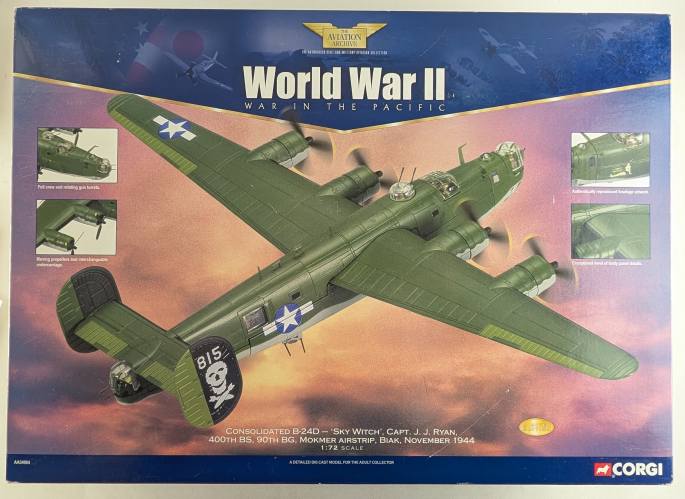 CORGI 1/72 34004 CONSOLIDATED B-24D SKY WITCH  UK SALE ONLY 