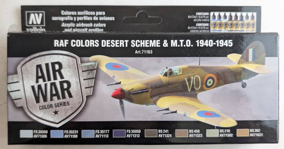 VALLEJO  71163 RAF COLOURS DESERT SCHEME   MTO 1940-1945