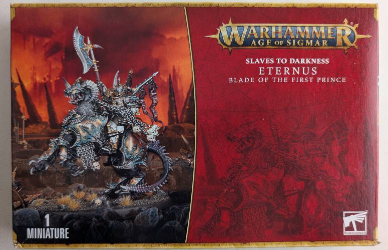 GAMES WORKSHOP  WARHAMMER AGE OF SIGMAR SLAVES TO DARKNESS ETERNUS BLADE OF THE FIRST PRINCE