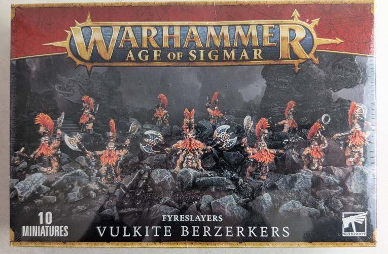 GAMES WORKSHOP  WARHAMMER AGE OF SIGMAR FYRESLAYERS VULKITE BERZERKERS