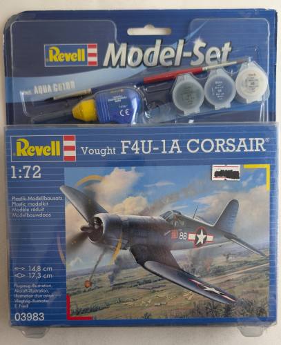 REVELL 1/72 03983 VOUGHT F4U-1A CORSAIR MODEL SET
