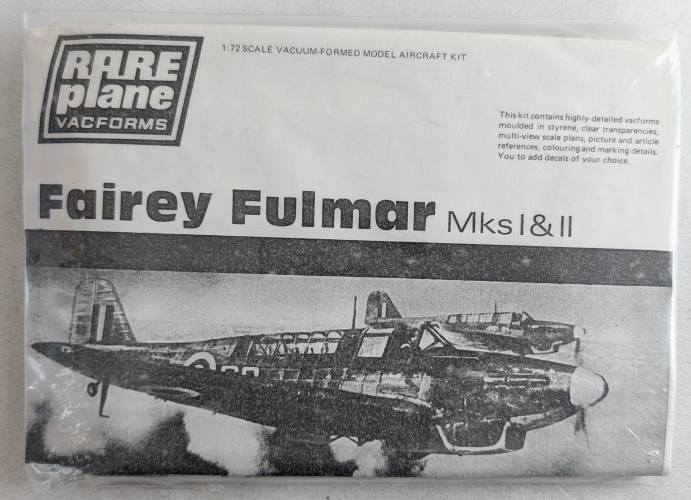 RAREPLANE 1/72 FAIREY FULMAR MKS I   II