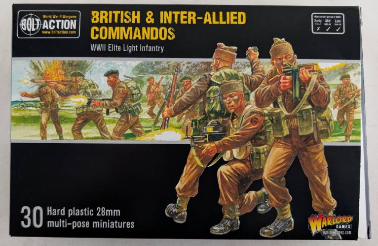 WARLORD 28MM 11022 BRITISH   INTER ALLIED COMMANDOS