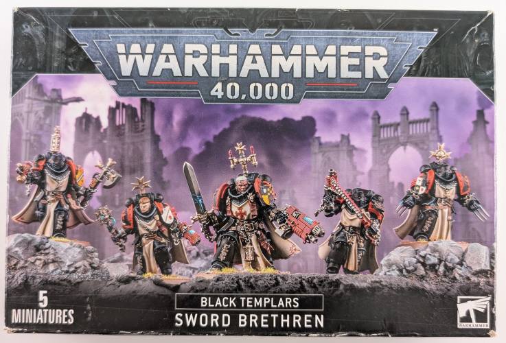 GAMES WORKSHOP  WARHAMMER 40 000 BLACK TEMPLARS SWORD BRETHREN
