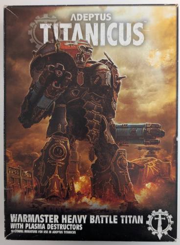GAMES WORKSHOP  WARHAMMER WARMASTER HEAVY BATTLE TITAN WITH PLASMA DESTRUCTORS