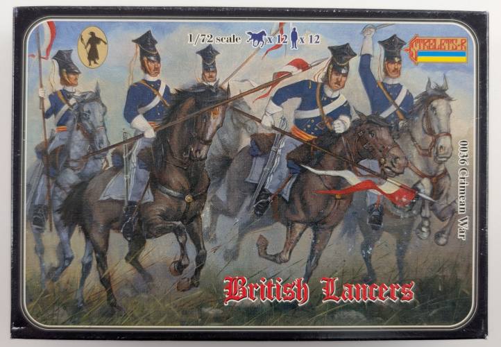 STRELETS 1/72 0036 CRIMEAN WAR BRITISH LANCERS