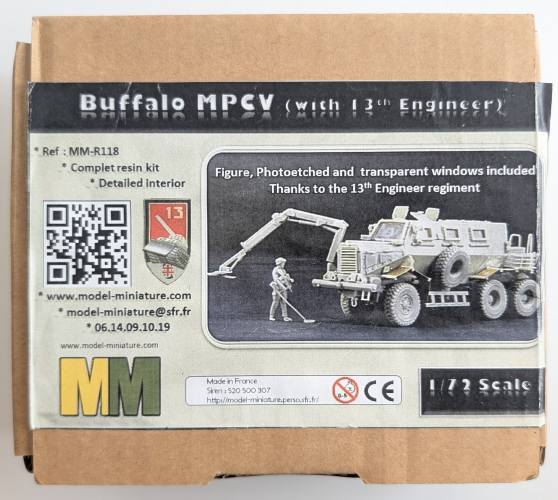 MODEL MINIATURE 1/72 R118 BUFFALO MPCV WITH 13TH ENGINEER