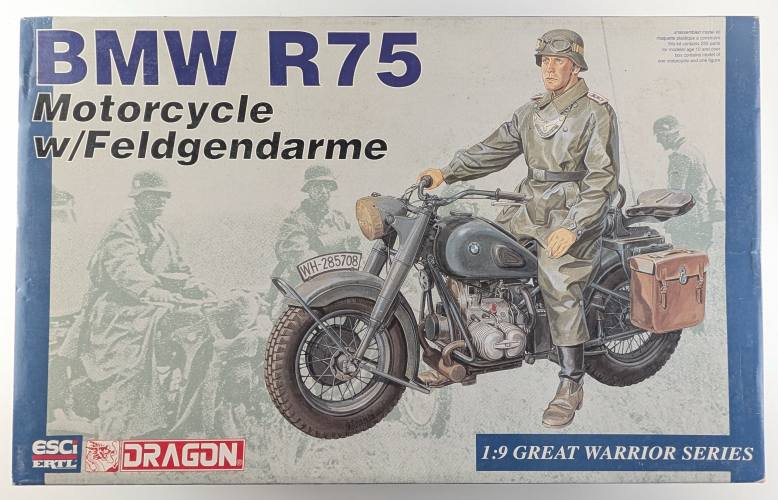 DRAGON 1/9 1801 BMW R75 MOTORCYCLE FELDGENDARME