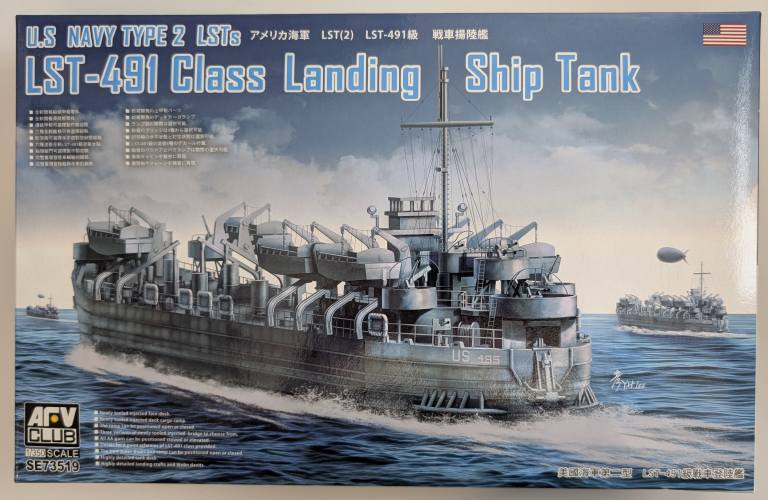 AFV CLUB 1/350 73519 U.S. NAVY LST-491 CLASS
