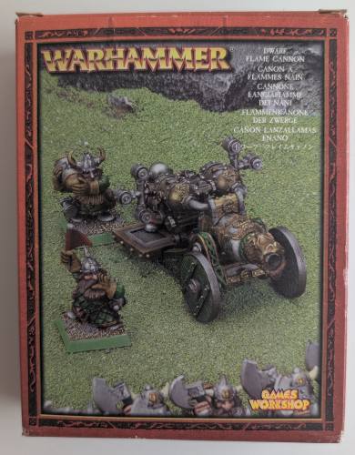 GAMES WORKSHOP  WARHAMMER DWARF FLAME CANNON