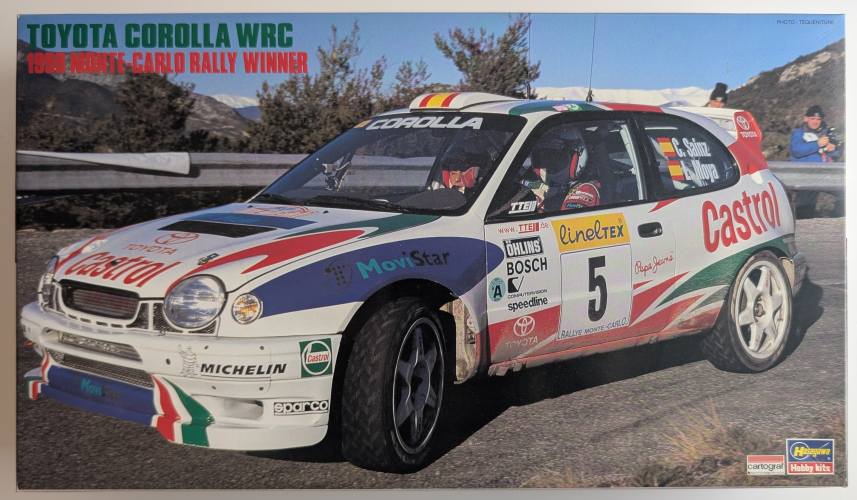 HASEGAWA 1/24 25024 TOYOTA COROLLA WRC 1998 MONTE CARLO RALLY WINNER