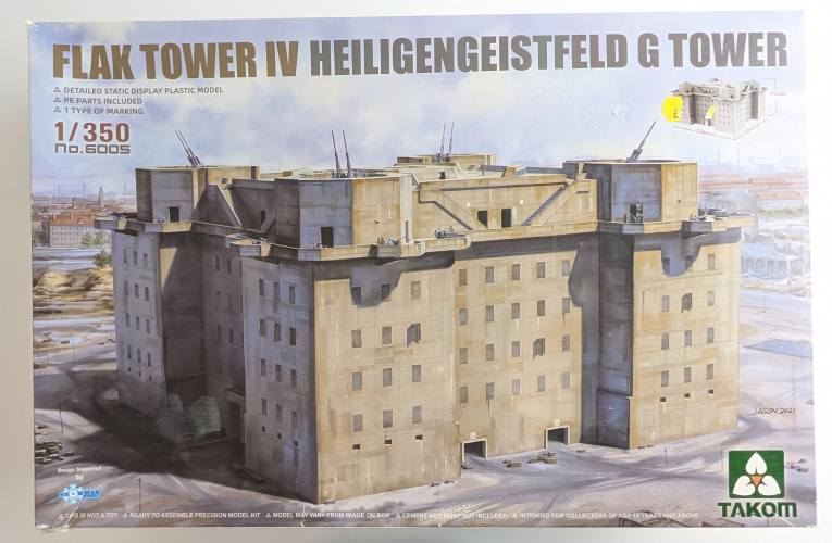 TAKOM 1/350 6005 FLAK TOWER IV HEILIGENGEISTFELD G TOWER