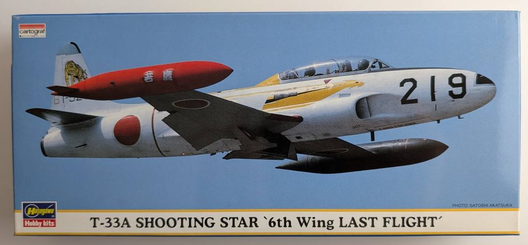 HASEGAWA 1/72 00190 T-33A SHOOTING STAR 6TH WING LAST FLIGHT