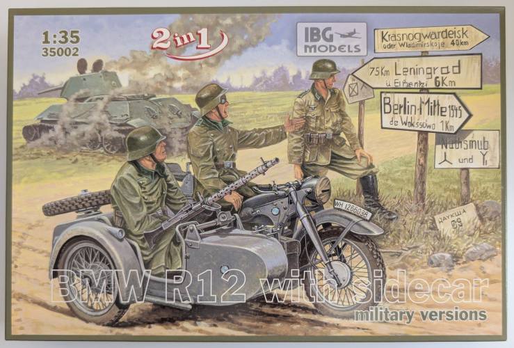 IBG MODELS 1/35 35002 BMW R12 WITH SIDECAR