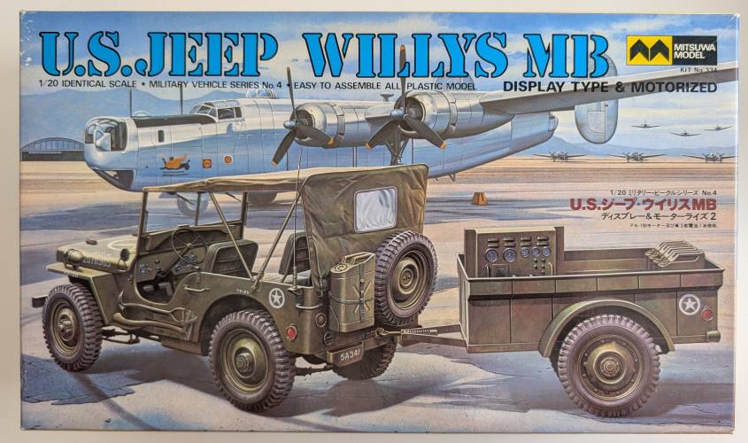 MITSUWA 1/20 334 U.S. JEEP WILLYS MB