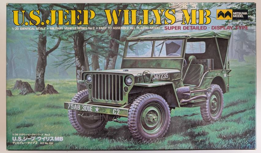 MITSUWA 1/20 332 U.S. JEEP WILLYS MB
