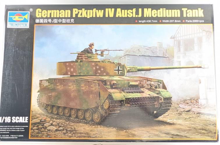 TRUMPETER MODELS 1/16 00921 GERMAN PZKPFW AUSF.J MEDIUM TANK  UK SALE ONLY 