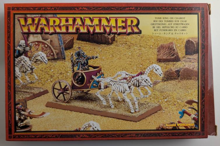 GAMES WORKSHOP  WARHAMMER TOMB KING ON CHARIOT