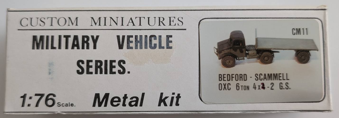 CUSTOM MINIATURES 1/76 CM11 BEDFORD SCAMMELL OXC 6 TON 4X4