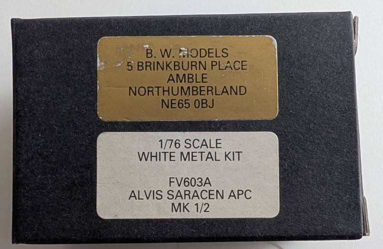 BW MODELS  1/76 FV603A ALVIS SARACEN APC MK 1/2