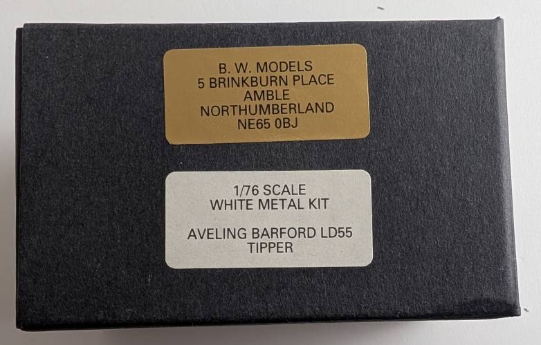 BW MODELS  1/76 AVELING BARFORD LD55 TIPPER