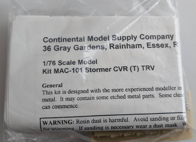 CONTINENTAL 1/76 MAC-101 STORMER CVR T TRV