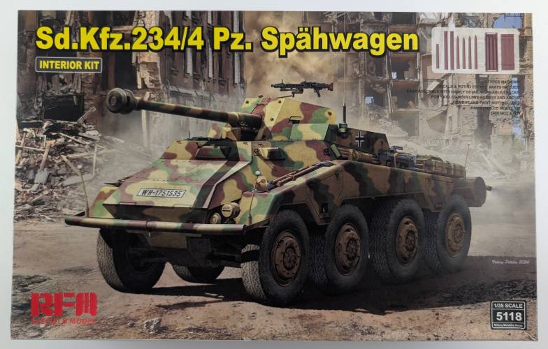RYE FIELD MODEL 1/35 5118 SD.KFZ.234/4 PZ.SPAHWAGEN