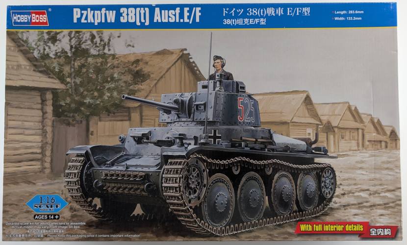 HOBBYBOSS 1/16 82603 PZKPFW 38T AUSF.E/F  UK SALE ONLY 