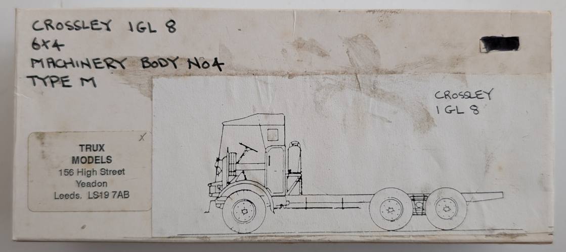 TRUX MODELS  CROSSLEY IGL 8 6X4 MACHINERY BODY NO4 TYPE M