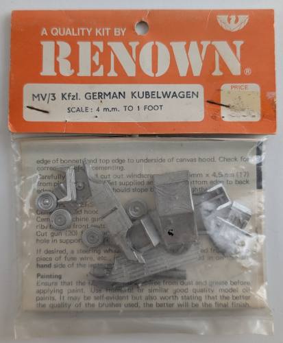 RENOWN  MV-3 KFZL GERMAN KUBELWAGEN