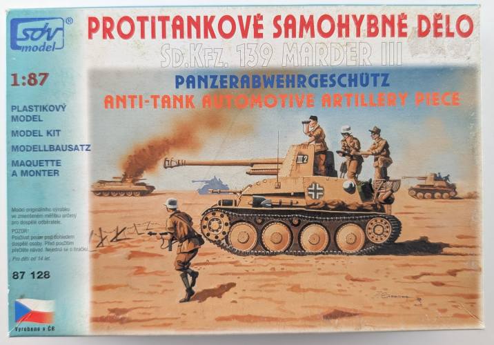 SDV MODEL 1/87 87128 SD.KFZ.139 MARDER III