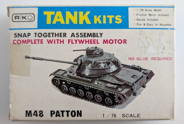 RIKOKIT 1/76 K4 M48 PATTON SNAP TOGETHER