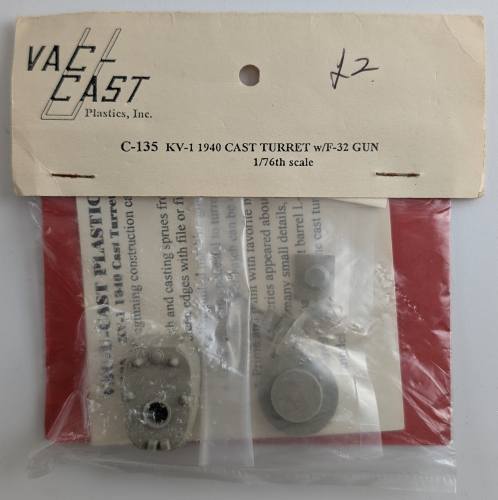 VAC U CAST 1/76 C-135 KV-1 1940 CAST TURRET W/F-32 GUN
