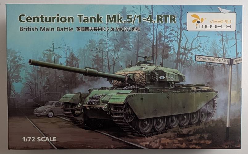 VESPID MODELS 1/72 270017S CENTURION TANK MK.5/1-4.RTR 