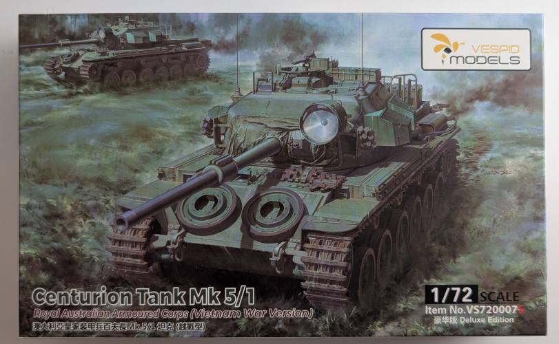 VESPID MODELS 1/72 720007S CENTURION TANK MK 5/1