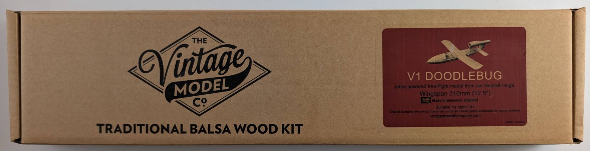 VINTAGE MODEL CO  V1 DOODLEBUG BALSA WOOD KIT