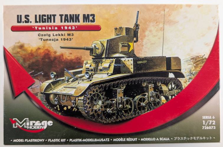 MIRAGE 1/72 726073 U.S. LIGHT TANK M3
