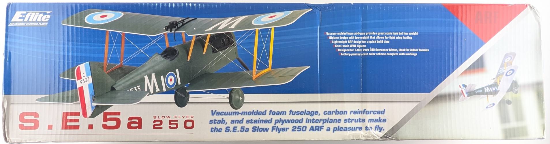 E-FLITE  1925 S.E.5A SLOW FLYER 250  UK SALE ONLY 