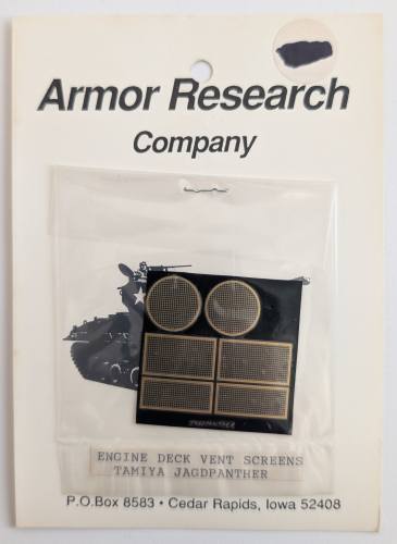 ARMOR RESEARCH  ENGINE DECK VENT SCREENS TAMIYA JAGDPANTHER